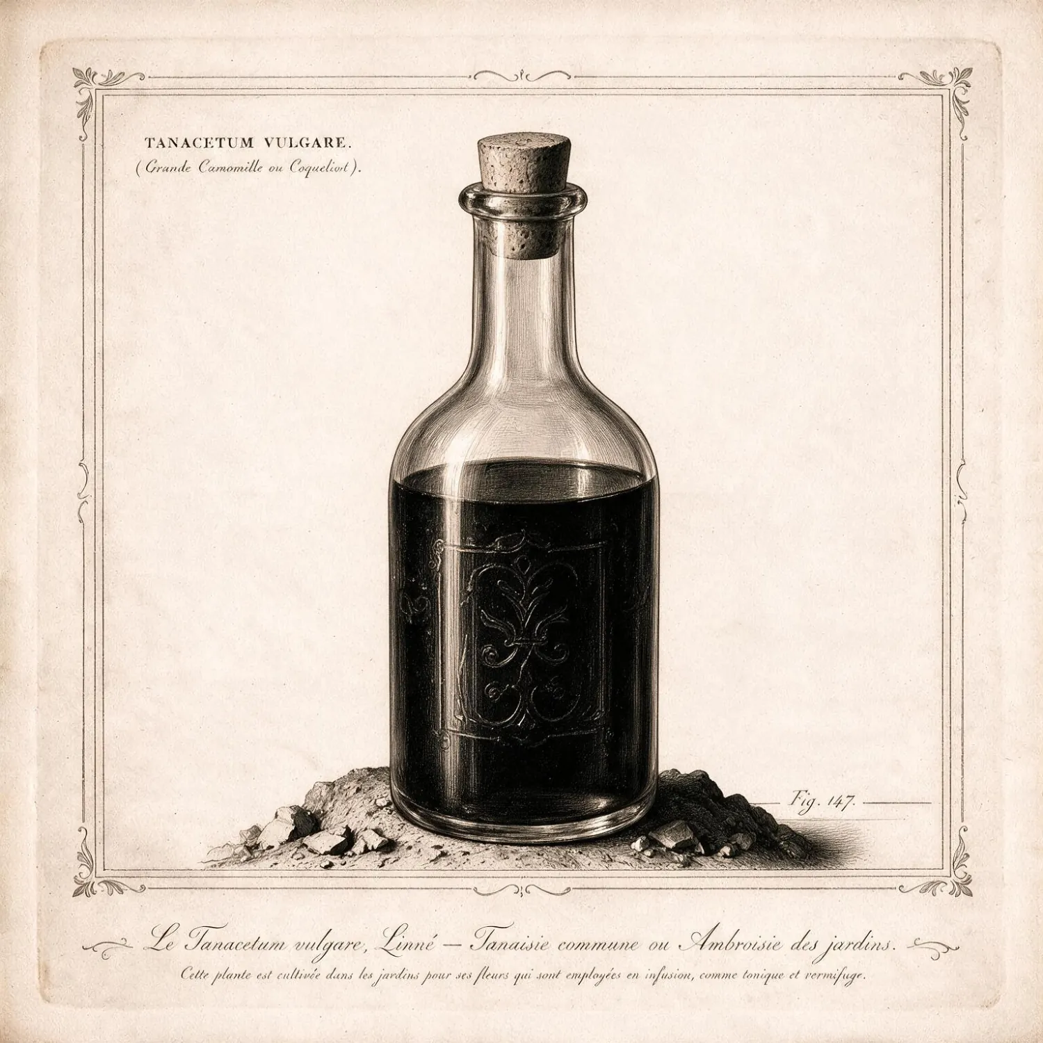 Ancienne bouteille de vinaigre